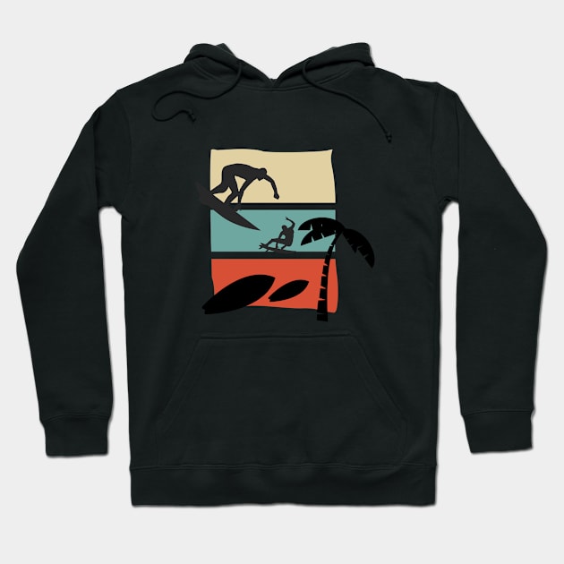 Surf Retro Cool 7 Hoodie by ahmadzakiramadhan